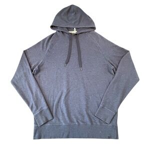 Tasc Performance Mens Blue Raglan Sleeve Stretch Varsity Hooded Sweatshirt L